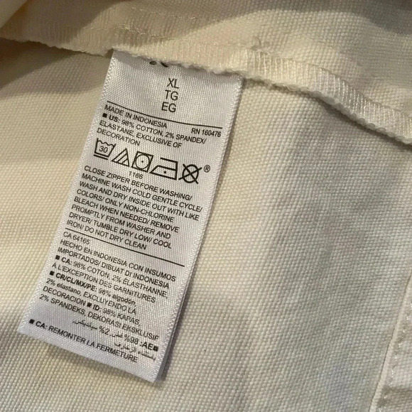 Old Navy Womens NWT 🍂 embroidered utility jacket pockets cinched waist XL - Picture 5 of 8